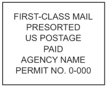 First Class Presorted Mail Stamp PSI-4141